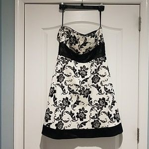 White House Black Market strapless dress.